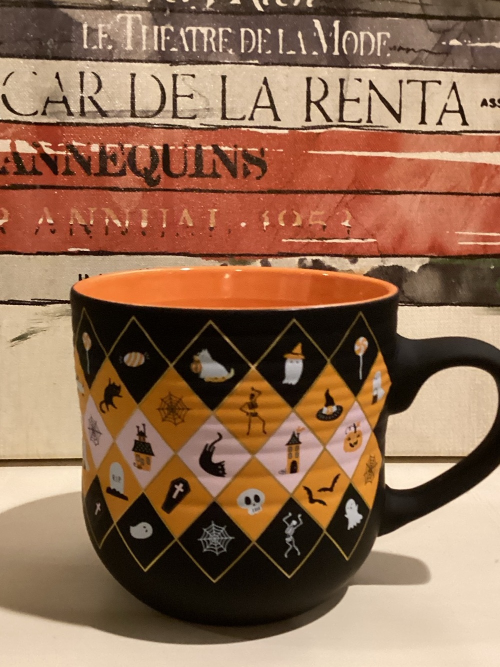 Halloween Pattern Soft Touch Mug 🎃